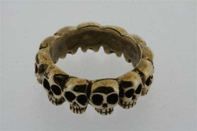 multi skull ring - bronze - Makers & Providers
