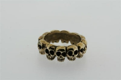multi skull ring - bronze - Makers & Providers