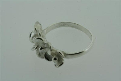 4 Flor Sterling Silver Ring