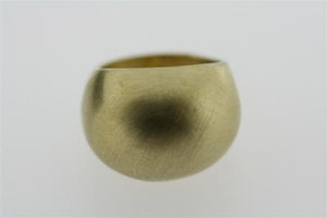 brushed bubble brass ring - brass - Makers & Providers