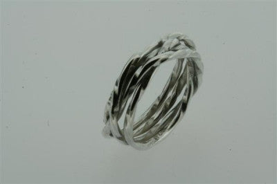 4 Strand Sterling Silver Knotted Ring - Makers & Providers