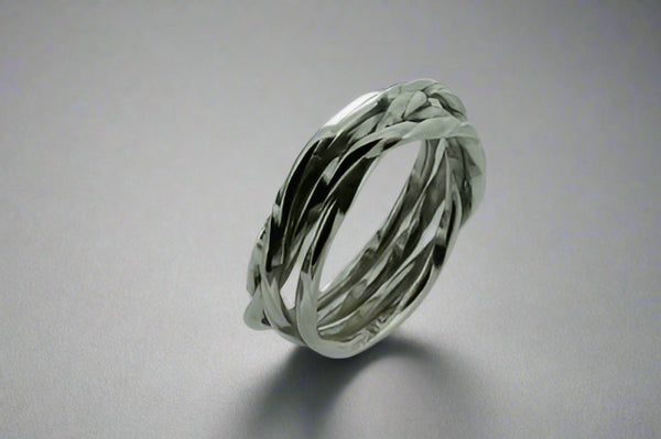 4 Strand Sterling Silver Knotted Ring - Makers & Providers