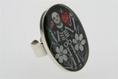 day of the dead resin ring - Makers & Providers