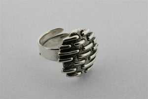 dash disc ring - oxidised - Makers & Providers