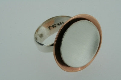 copper / silver cup ring - Makers & Providers
