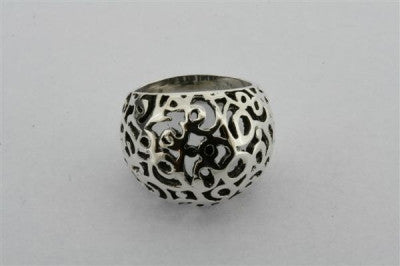 swirl bubble signet ring