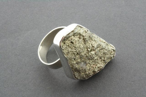 druzy ring - pyrite