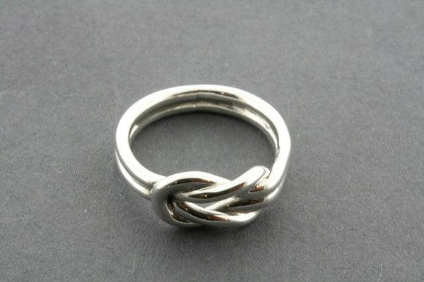 Eternity knot ring - sterling silver - Makers & Providers