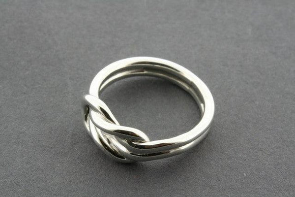 Eternity knot ring - sterling silver - Makers & Providers