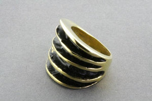 brass fan palm ring - Makers & Providers