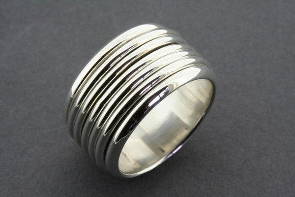 5 Band Sterling Silver Spinner Ring - Makers & Providers