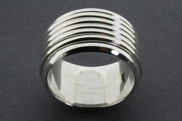 5 Band Sterling Silver Spinner Ring - Makers & Providers