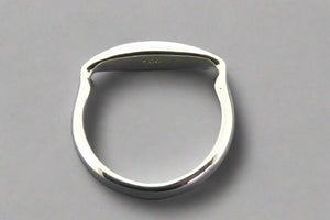 Narrow horseshoe band - sterling silver - Makers & Providers