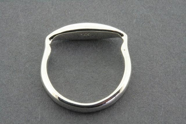 Narrow horseshoe band - sterling silver - Makers & Providers