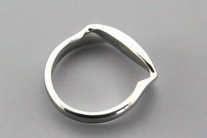 Narrow horseshoe band - sterling silver - Makers & Providers