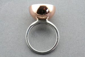 silver & copper cup ring - Makers & Providers