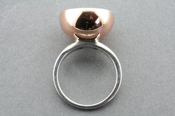 silver & copper cup ring - Makers & Providers