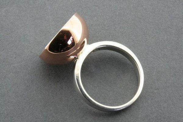 silver & copper cup ring - Makers & Providers
