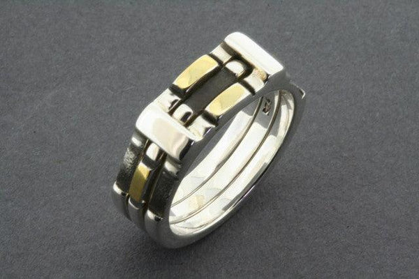 silver & gold chess ring - Makers & Providers