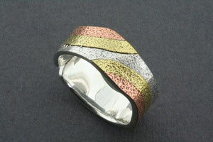 silver/copper/brass wave ring - Makers & Providers