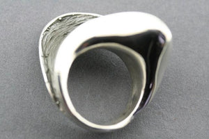 large oxidized wave ring - Makers & Providers