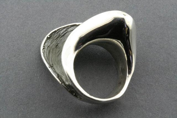 large oxidized wave ring - Makers & Providers