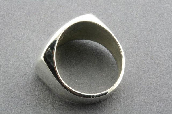 clean flat rec signet ring - Makers & Providers