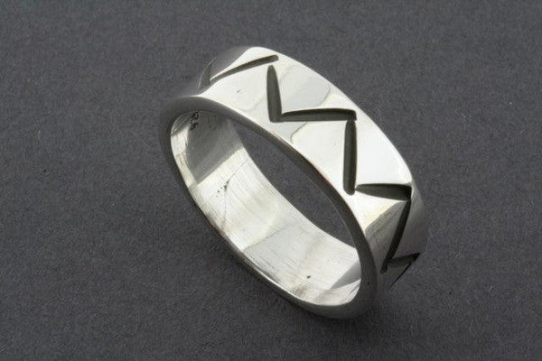 etched zigzag band - Makers & Providers