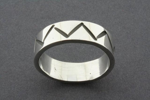 etched zigzag band - Makers & Providers