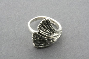 Ginkgo leaf ring - sterling silver - Makers & Providers