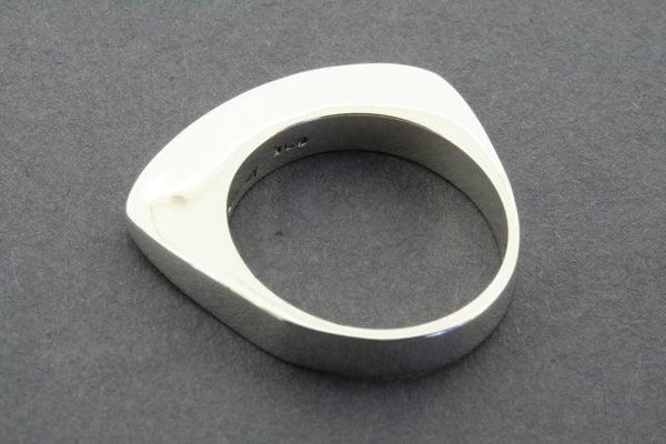 Narrow wedge ring - sterling silver