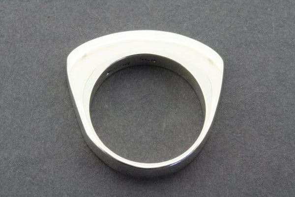 Narrow wedge ring - sterling silver