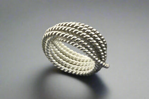 oxidized twisted knot ring - Makers & Providers