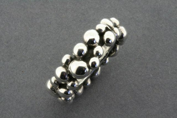 Beaded band - sterling silver
