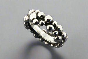 Beaded band - sterling silver - Makers & Providers