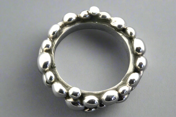 Beaded band - sterling silver - Makers & Providers