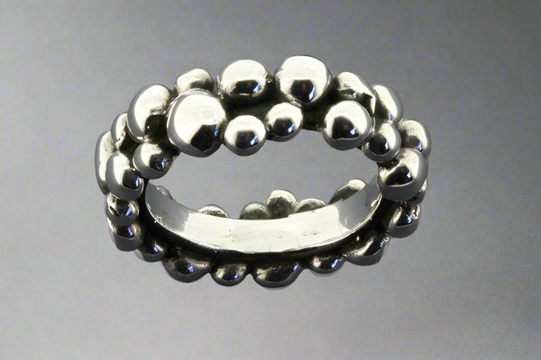 Beaded band - sterling silver - Makers & Providers