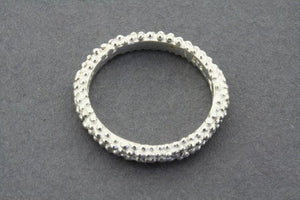 fine organic band - white - sterling silver - Makers & Providers