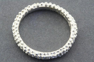 fine organic band - white - sterling silver - Makers & Providers