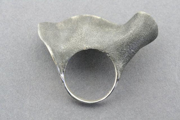 ox. Wave ring - sterling silver