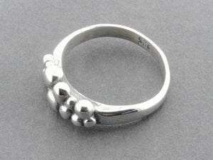 multi bead band - sterling silver - Makers & Providers