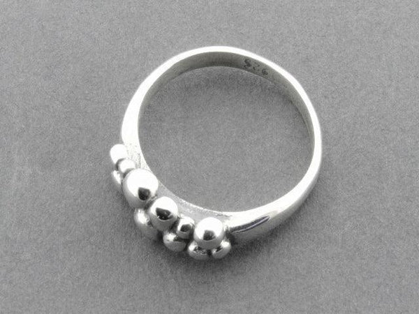 multi bead band - sterling silver - Makers & Providers