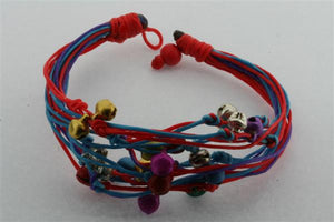 multistrand bell bracelet - red - Makers & Providers