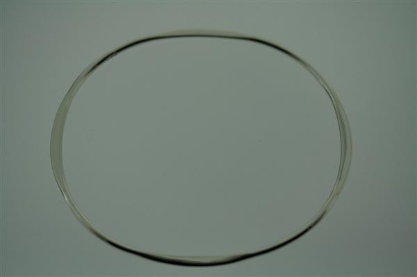 narrow flattened oval bangle - oval