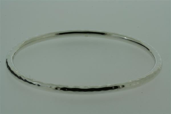 narrow oval battered bangle - Makers & Providers