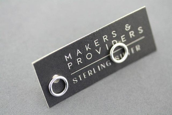 open circle stud - sterling silver - Makers & Providers