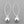 Load image into Gallery viewer, Organic ball long drop earring - fine silver
