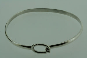 oval closer bangle - sterling silver - Makers & Providers