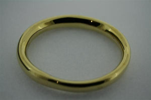oval tubular bangle - brass - Makers & Providers