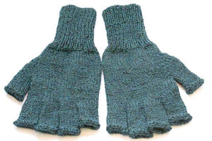 Alpaca Hand Knitted Hobo Gloves in Licorice - Makers & Providers